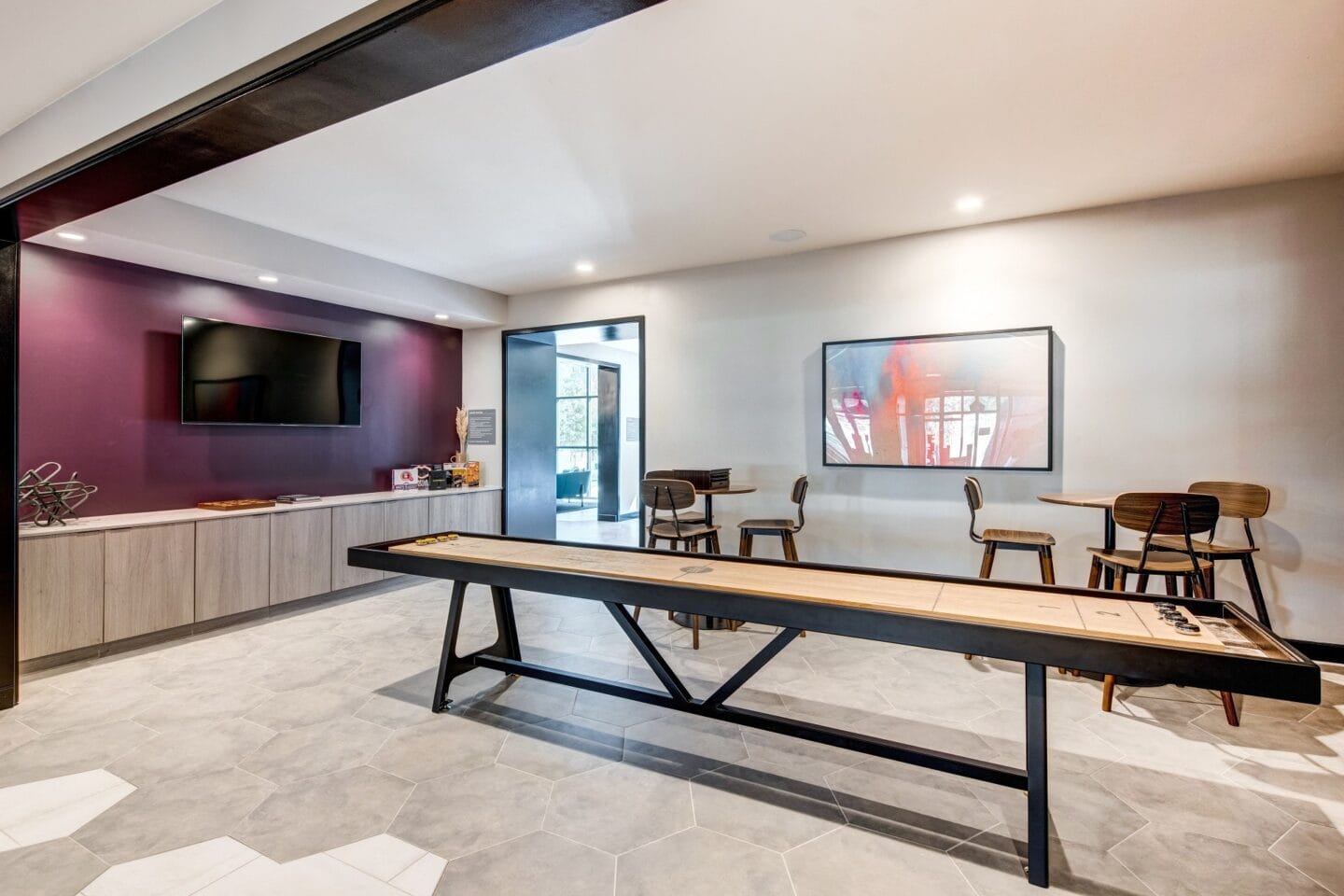 Game Room With Shuffle Board at Windsor South Congress, Austin, Texas