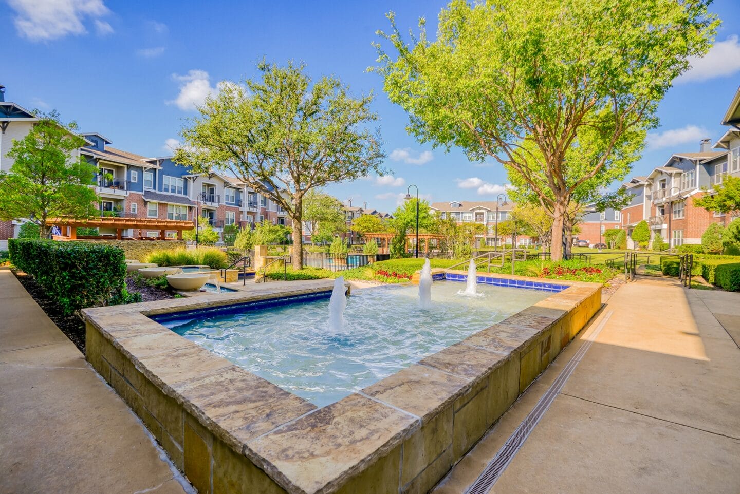 Fountain at Windsor Mustang Park, Carrollton, TX, 75010