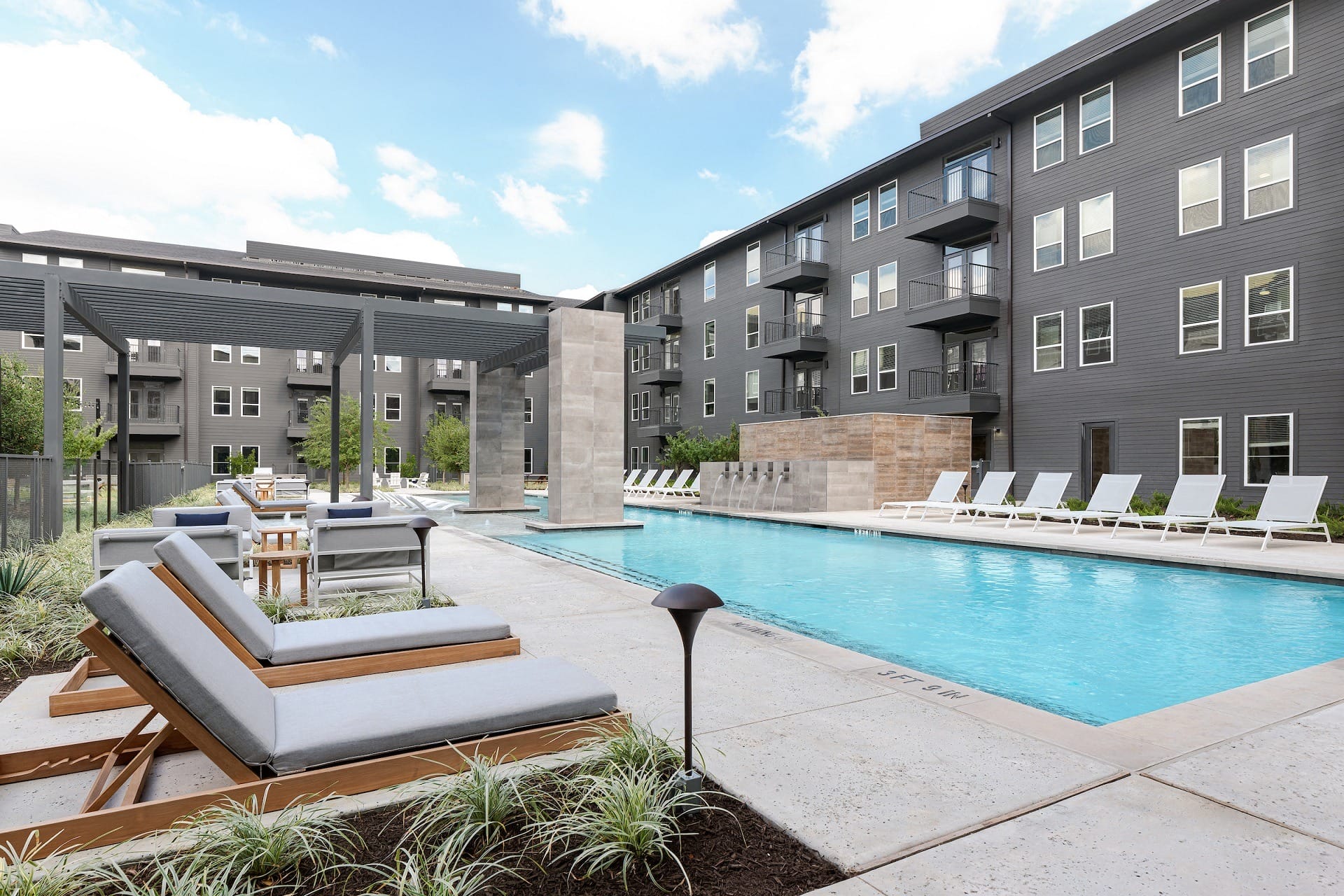 Extensive Resort Inspired Pool Deck at Windsor South Congress, Austin, 78745