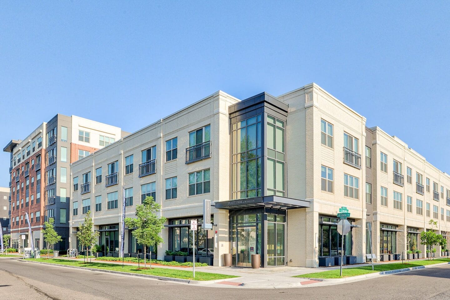 Street view of building exterior at Platt Park by Windsor, CO 80210