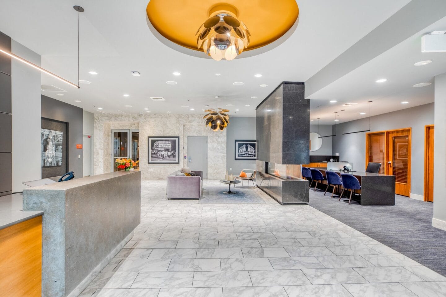 Elegant Lobby at The Martin, Seattle, WA