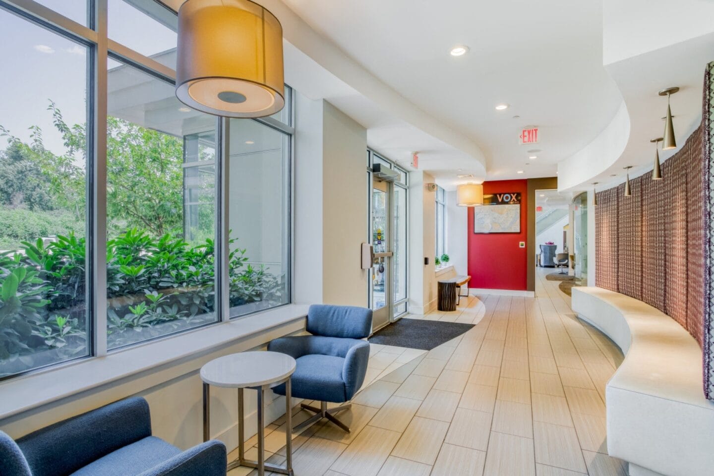 Mailboxes and lobby area