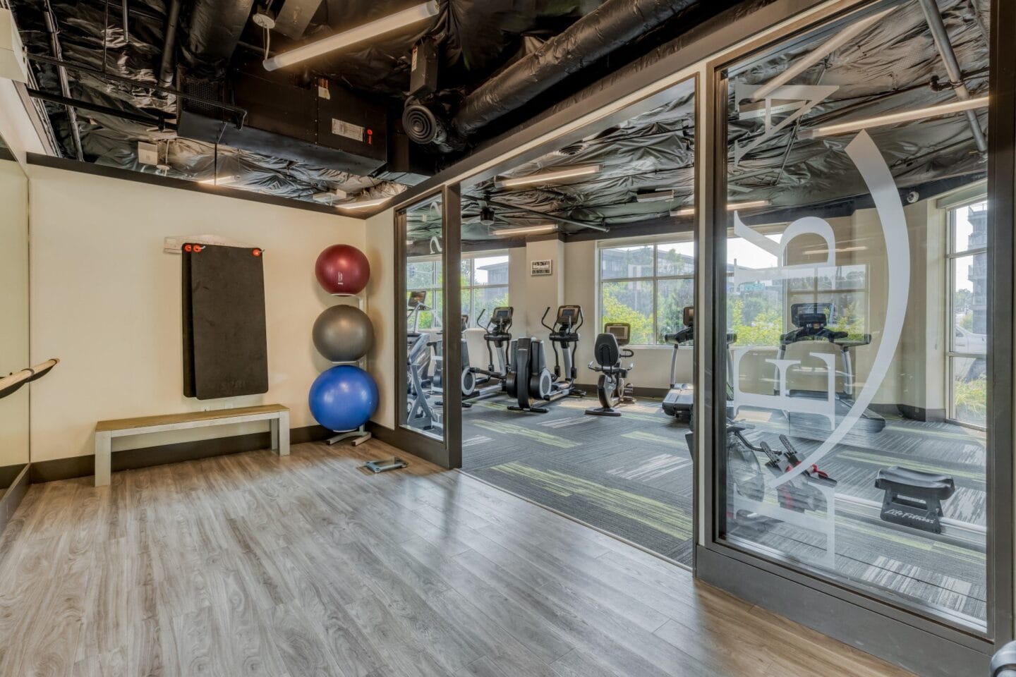 High-Tech Fitness Center at Tera Apartments, Kirkland, 98033