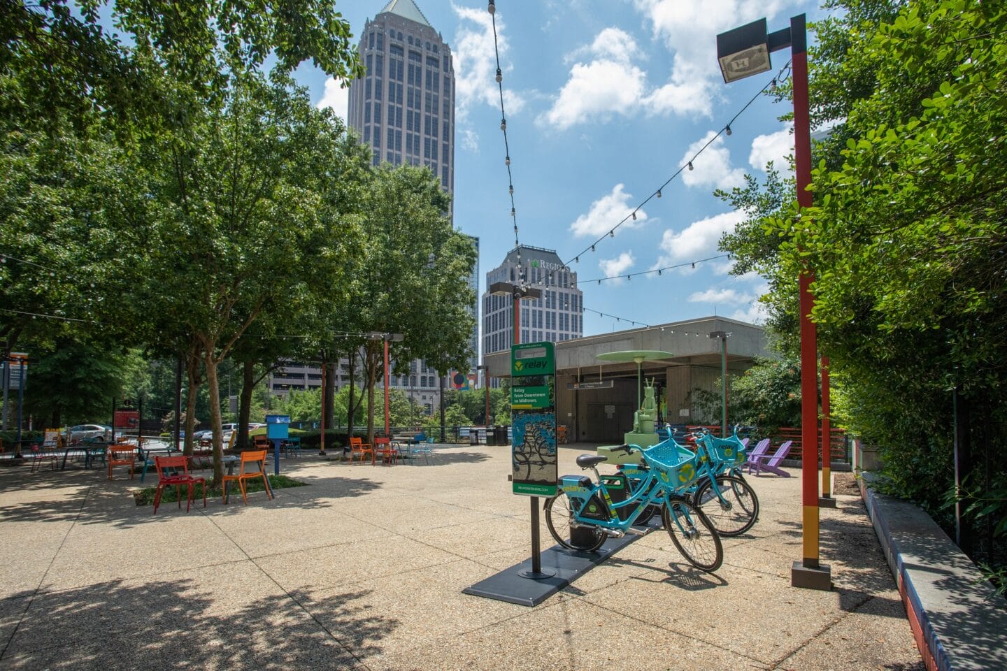 Relay bikes at Windsor Interlock, 2 Interlock Ave NW, Atlanta