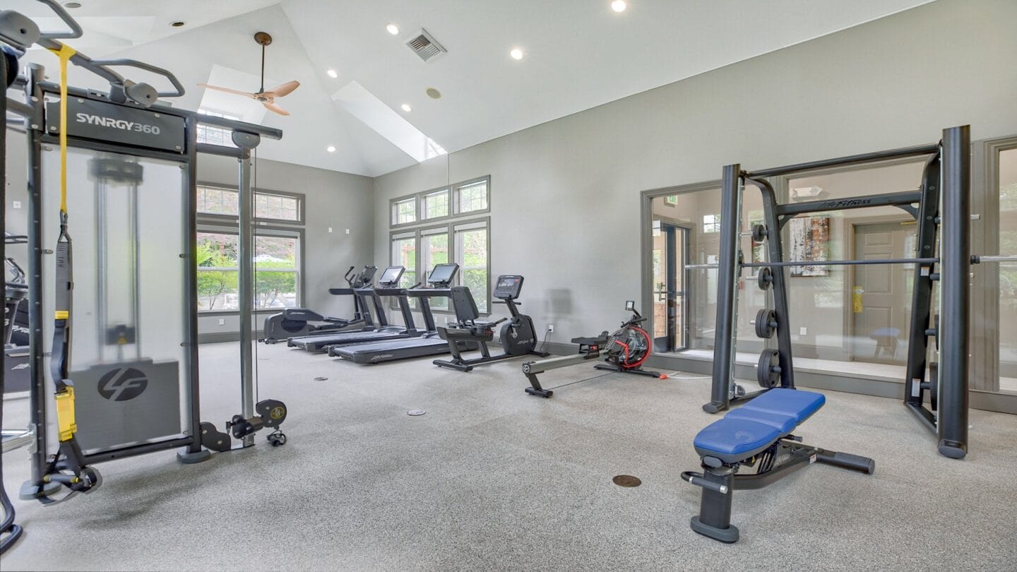 Fitness center at Reflections by Windsor, Redmond, WA