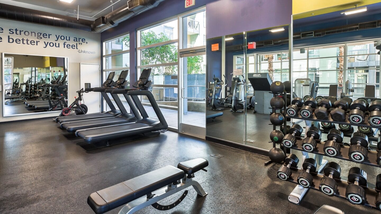 24-Hour, Fully-Equipped Fitness Center at Sunset and Vine, 1555 Vine Street, Los Angeles