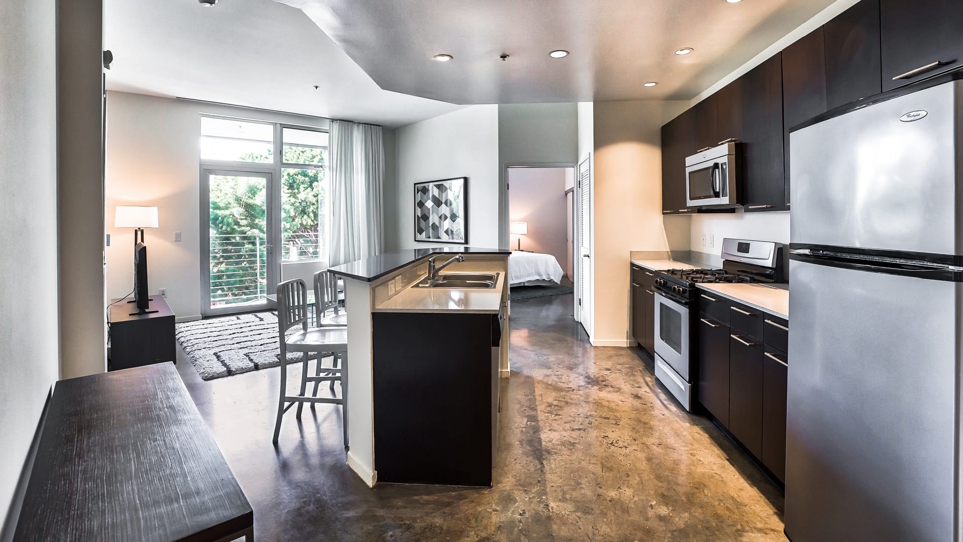 Polished Concrete Floors at Sunset and Vine, 1555 Vine Street, Los Angeles