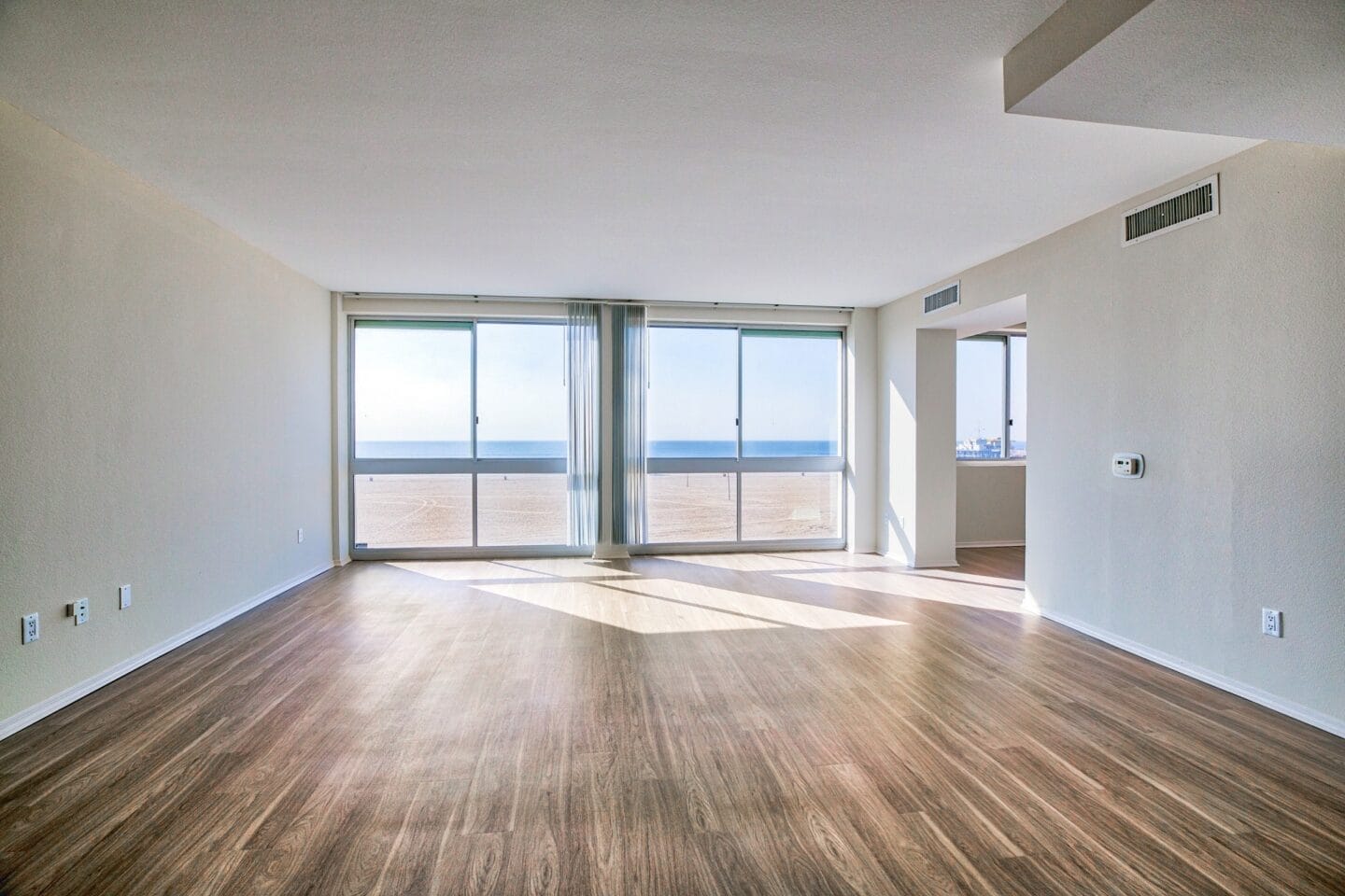 Open floor plans at Sea Castle, Santa Monica