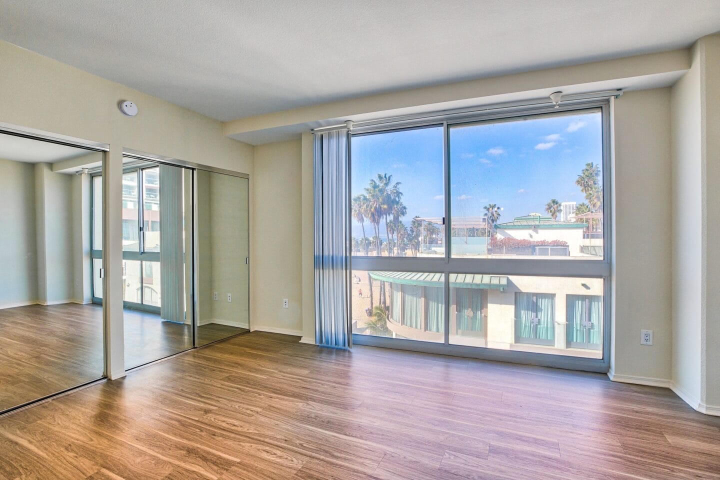 Large bedroom with spacious closet at Sea Castle, Santa Monica