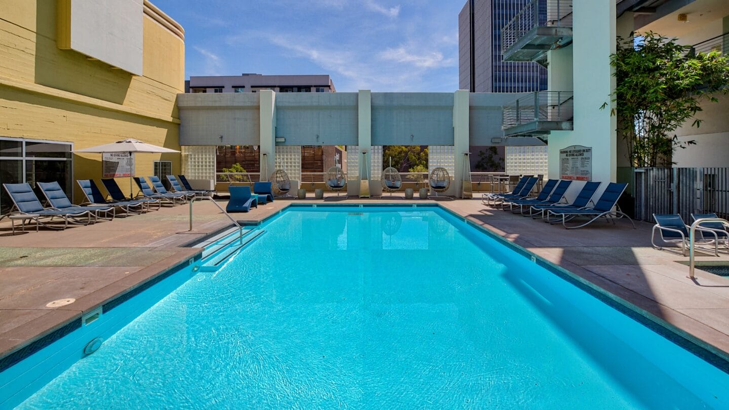 Pool and Sundeck at Sunset and Vine, 1555 Vine Street, Los Angeles