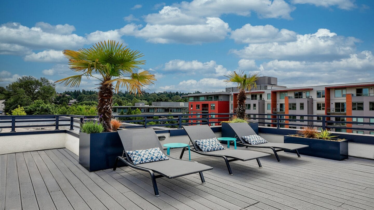 Roof-Top Veranda at Tera Apartments, 528 Central Way, WA