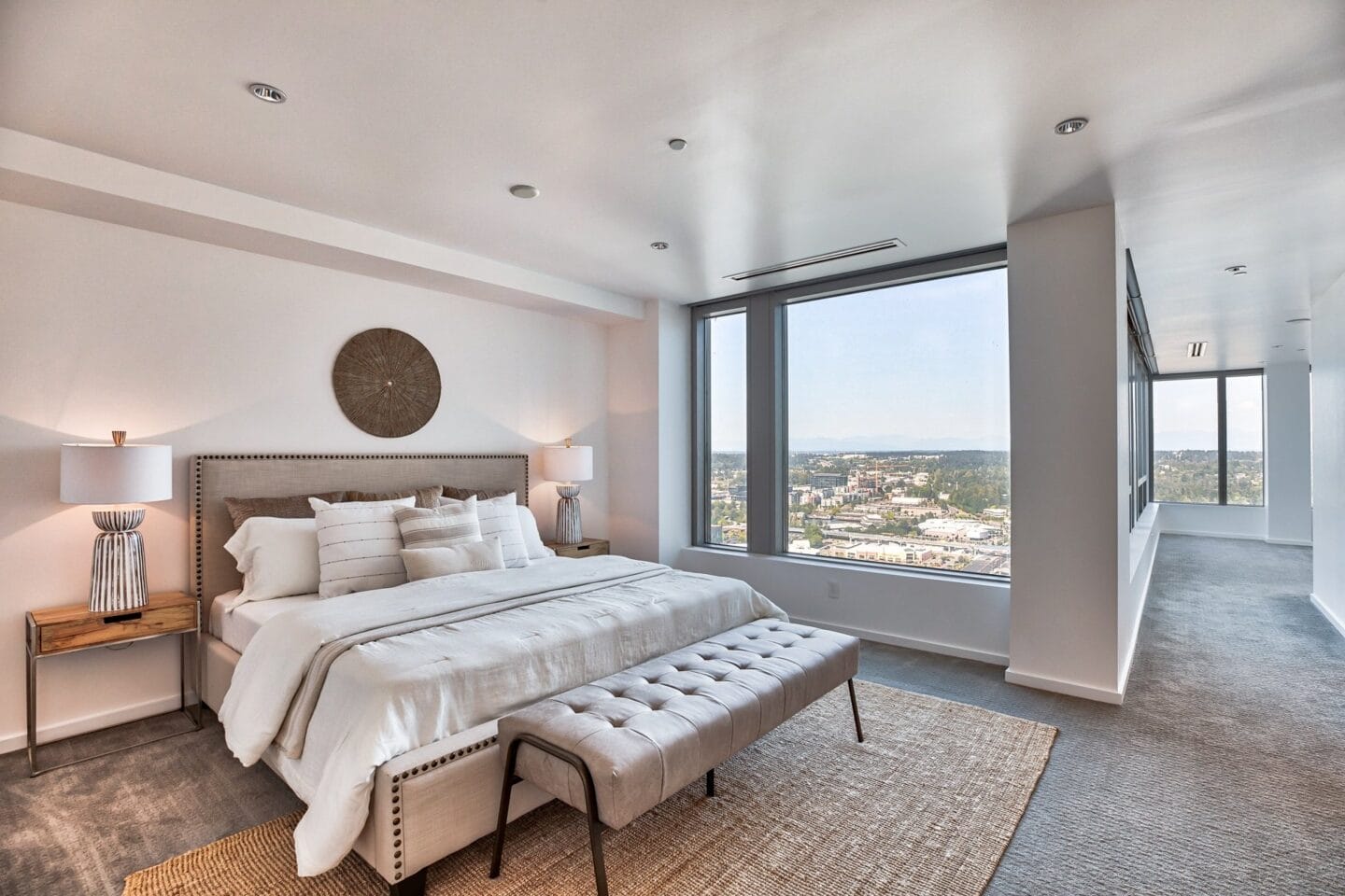 Main bedroom at The Bravern, Bellevue, WA