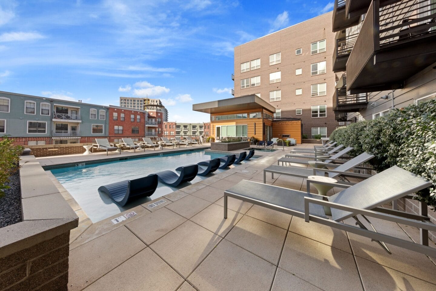 Pool lounge at The Casey, Denver, Colorado