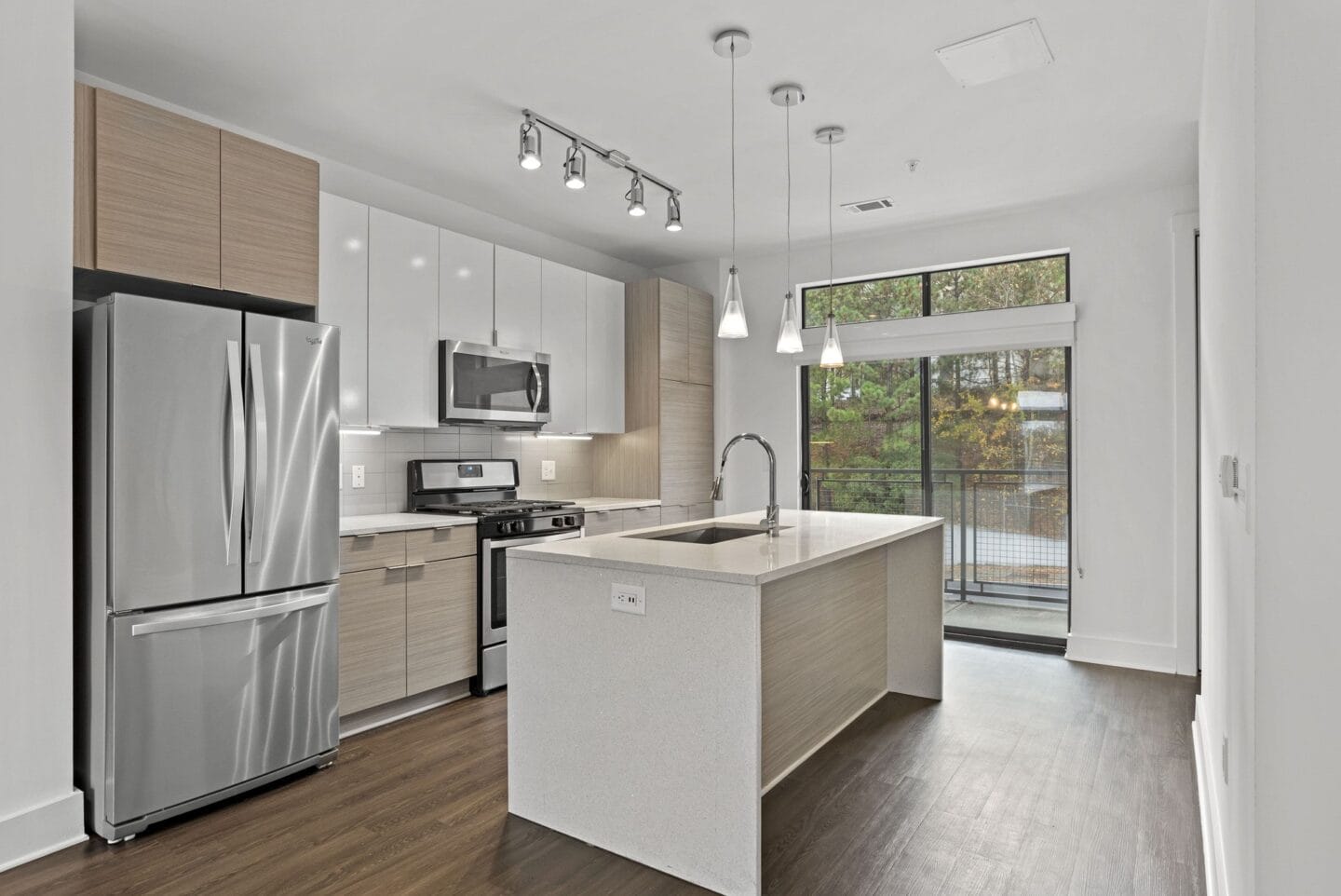 Kitchen with large island at Windsor Encore, Atlanta, 30339