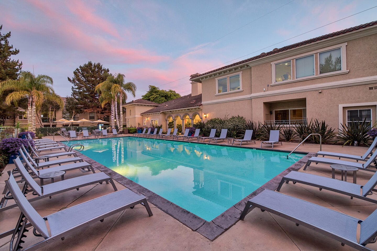 Pool surrounded by Sundeck and Lounge Chairs at Windsor at Aviara, Carlsbad, 92011