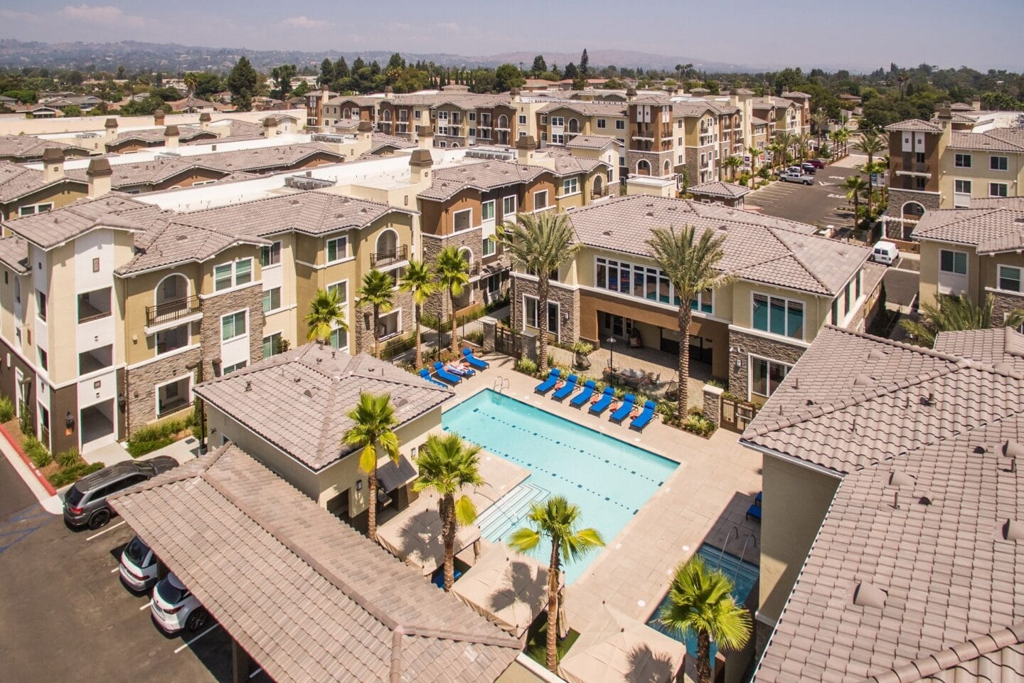 Aerial View Of Property at Valentia by Windsor, La Habra, California