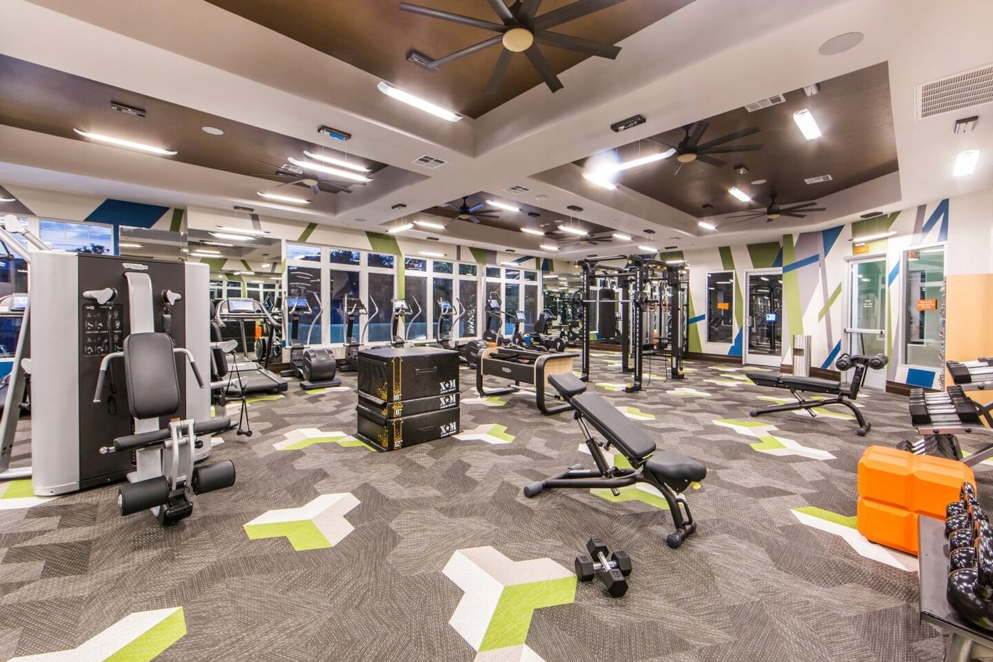 State of the art fitness center at Valentia by Windsor, La Habra, CA, 90631