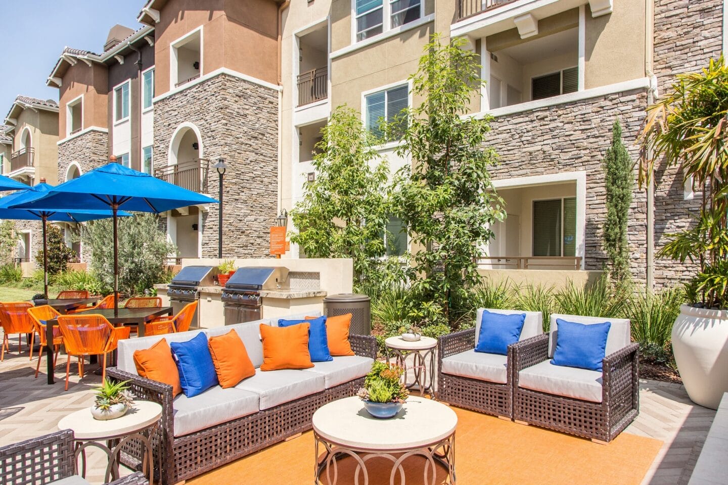 Outdoor Patio at Valentia by Windsor, La Habra