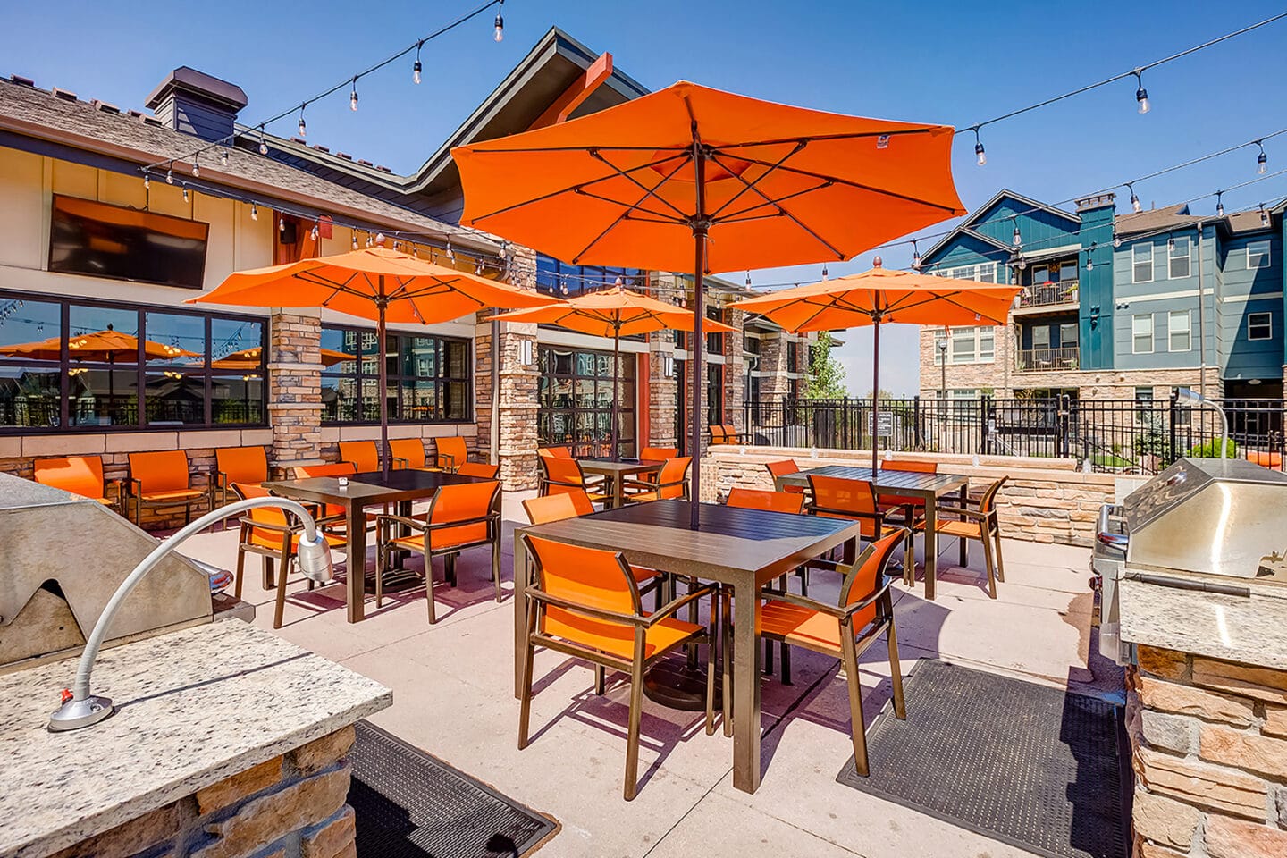 Rooftop seating at Windsor at Pinehurst, Colorado, 80235