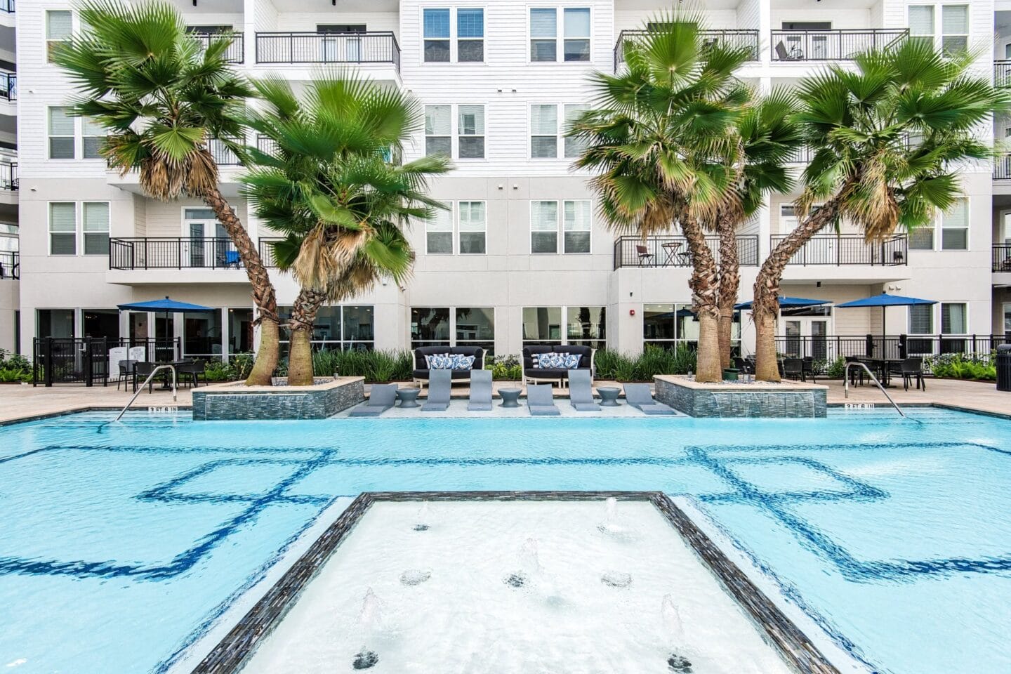 Resort style swimming pool