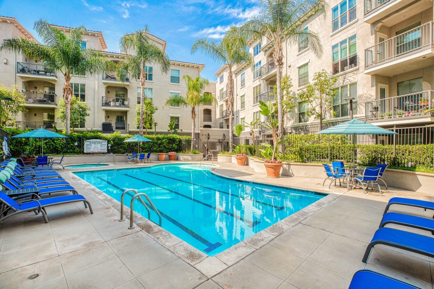 Swimming Pool and Tanning Deck at Windsor Lofts at Universal City