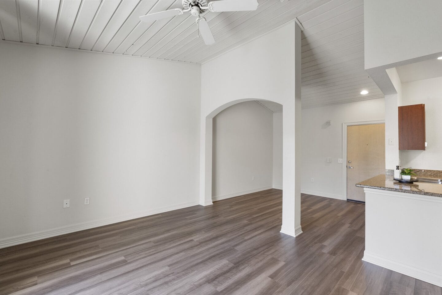 Dining area at Windsor at Main Place, Orange, California