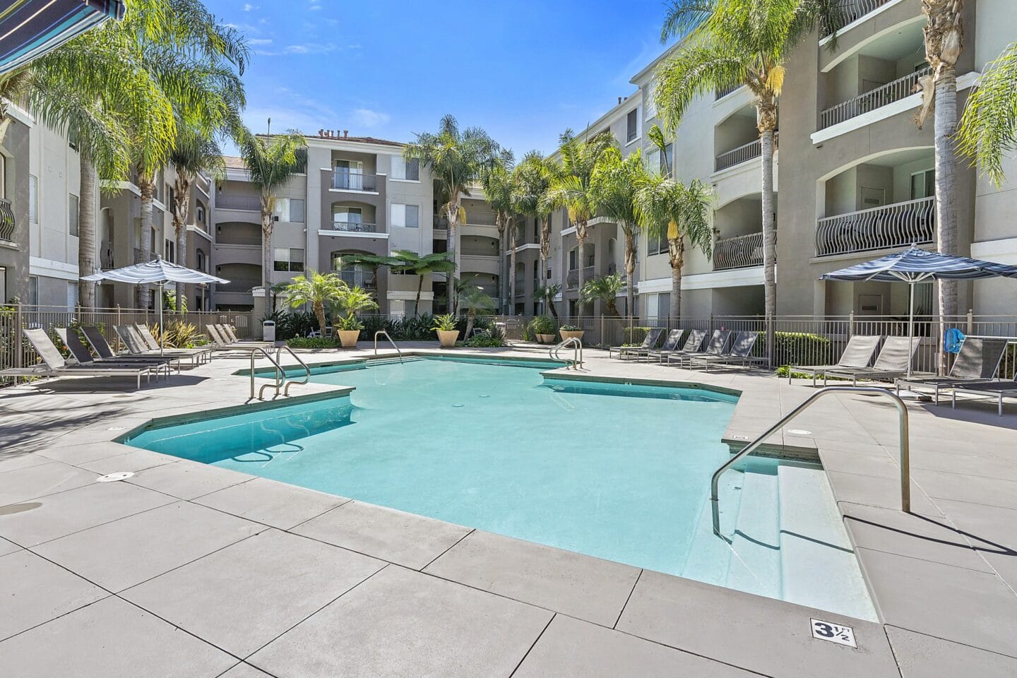 Pool at Windsor at Main Place, Orange, California