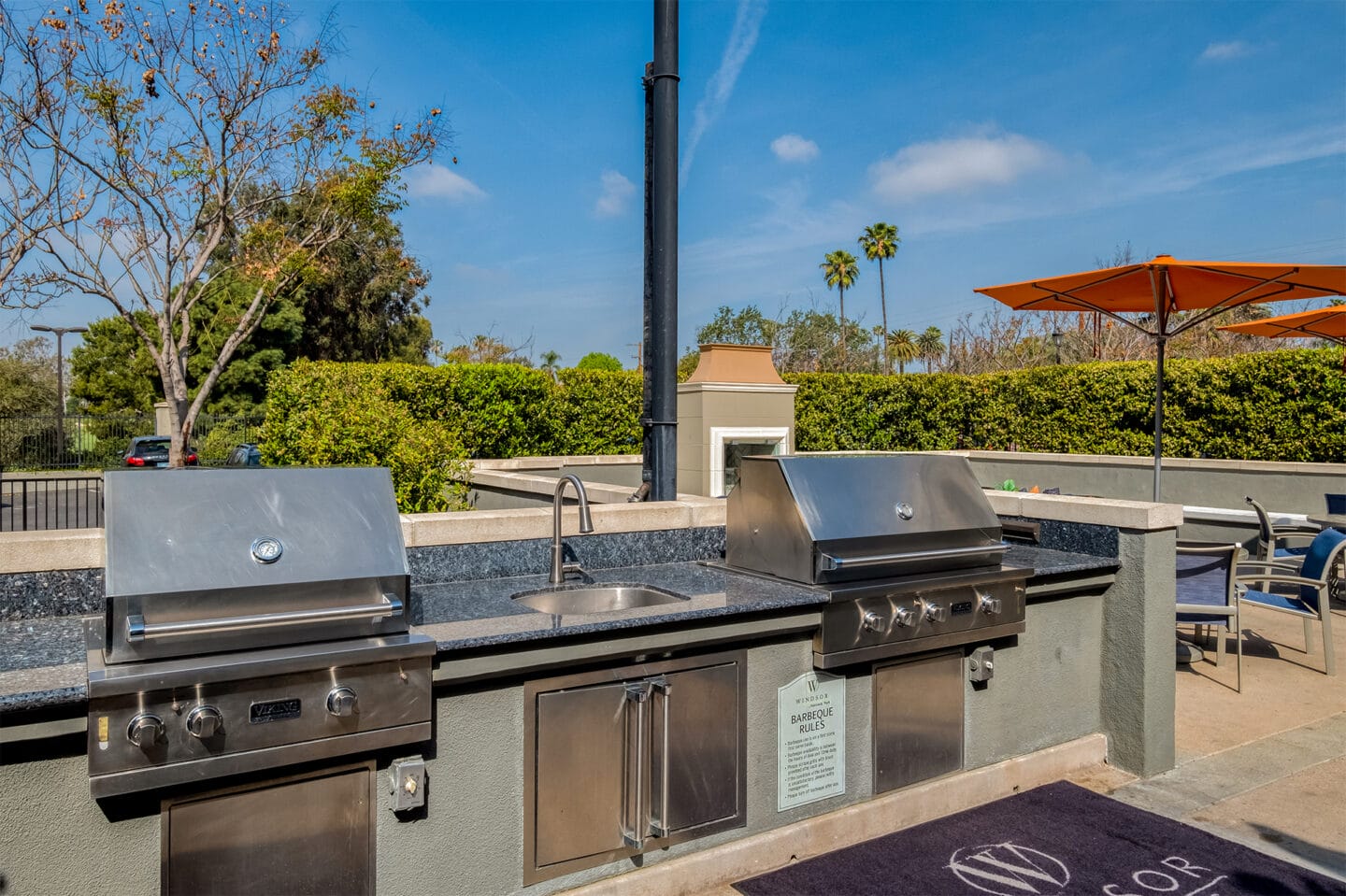 Outdoor Grilling Station at Hancock Park