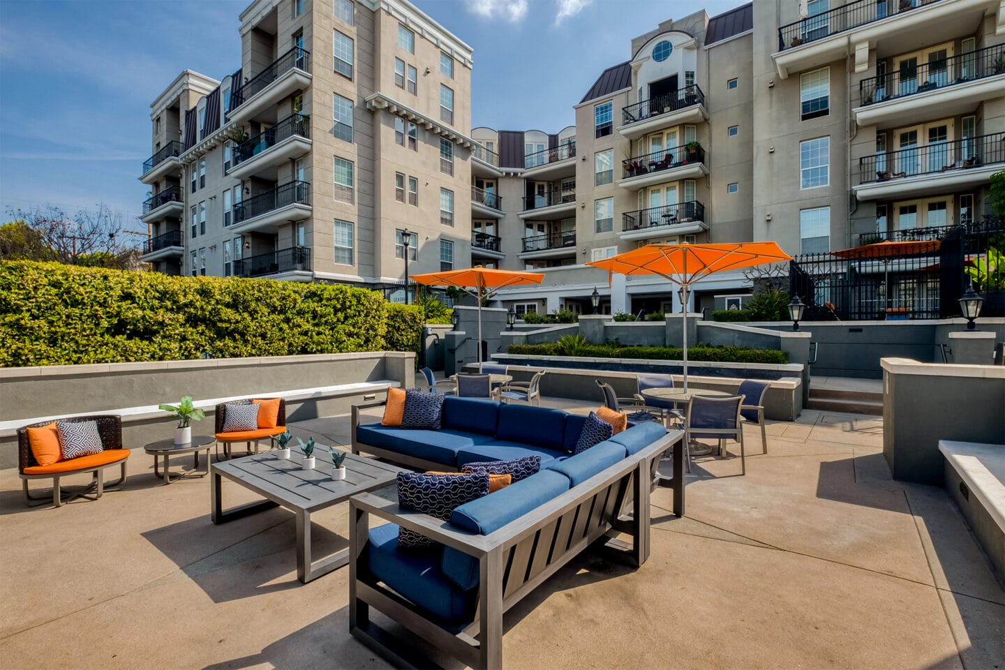 Outdoor lounge area to relax