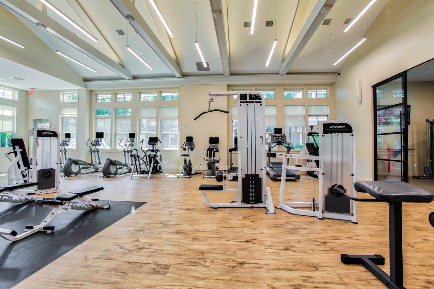 Fitness center at Windsor at Oak Grove in MA