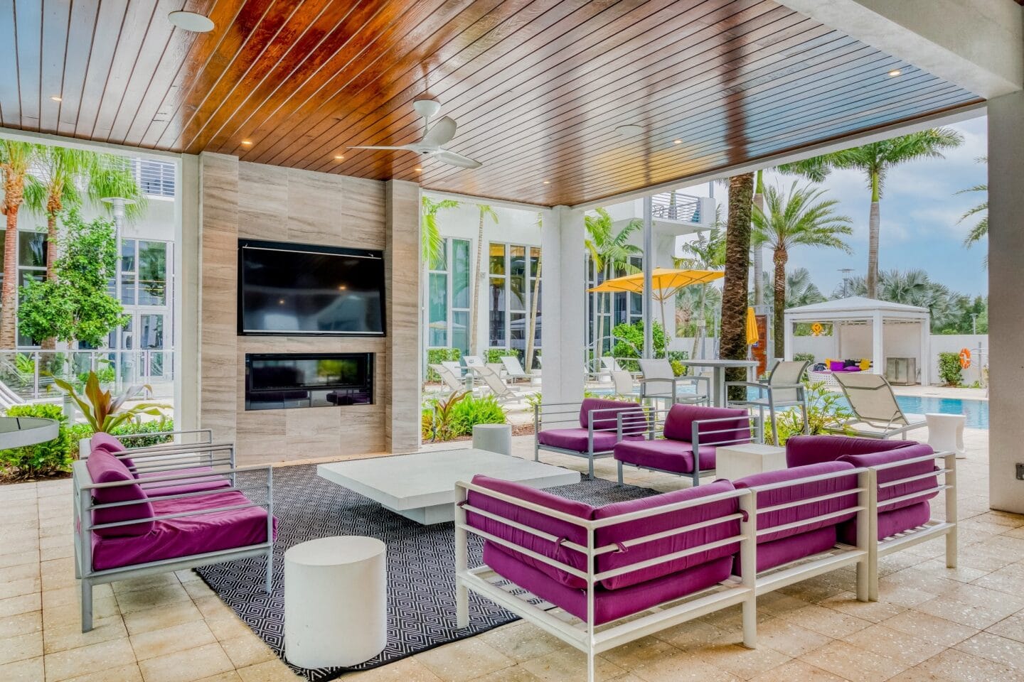 Outdoor Living Areas at Windsor at Pembroke Gardens, Florida