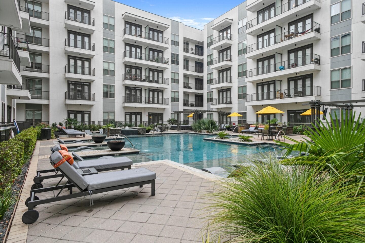 Pool view  at Windsor CityLine, Richardson, Texas