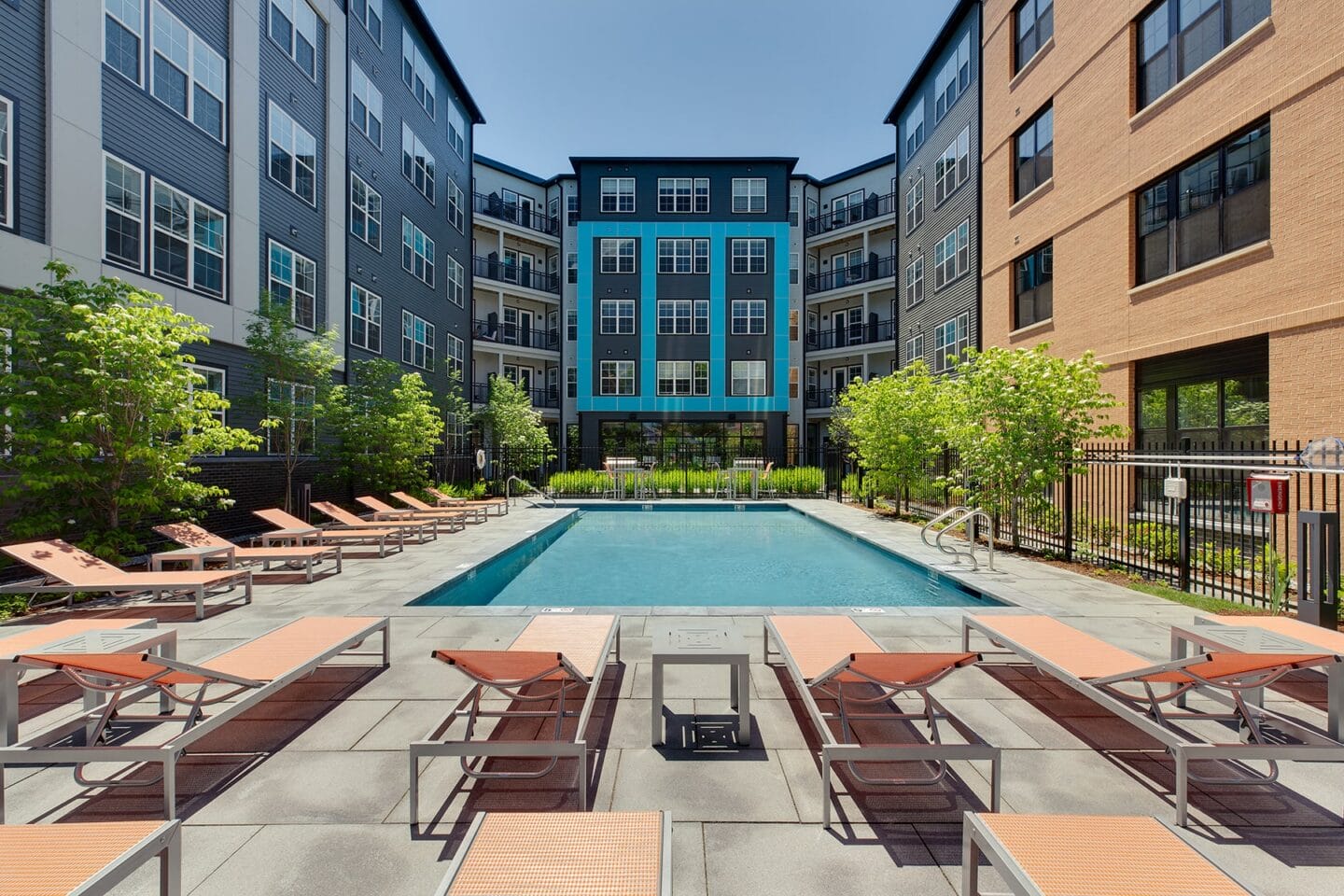 Swimming Pool With Relaxing Sundecks at Edison on the Charles by Windsor, Massachusetts, 02453