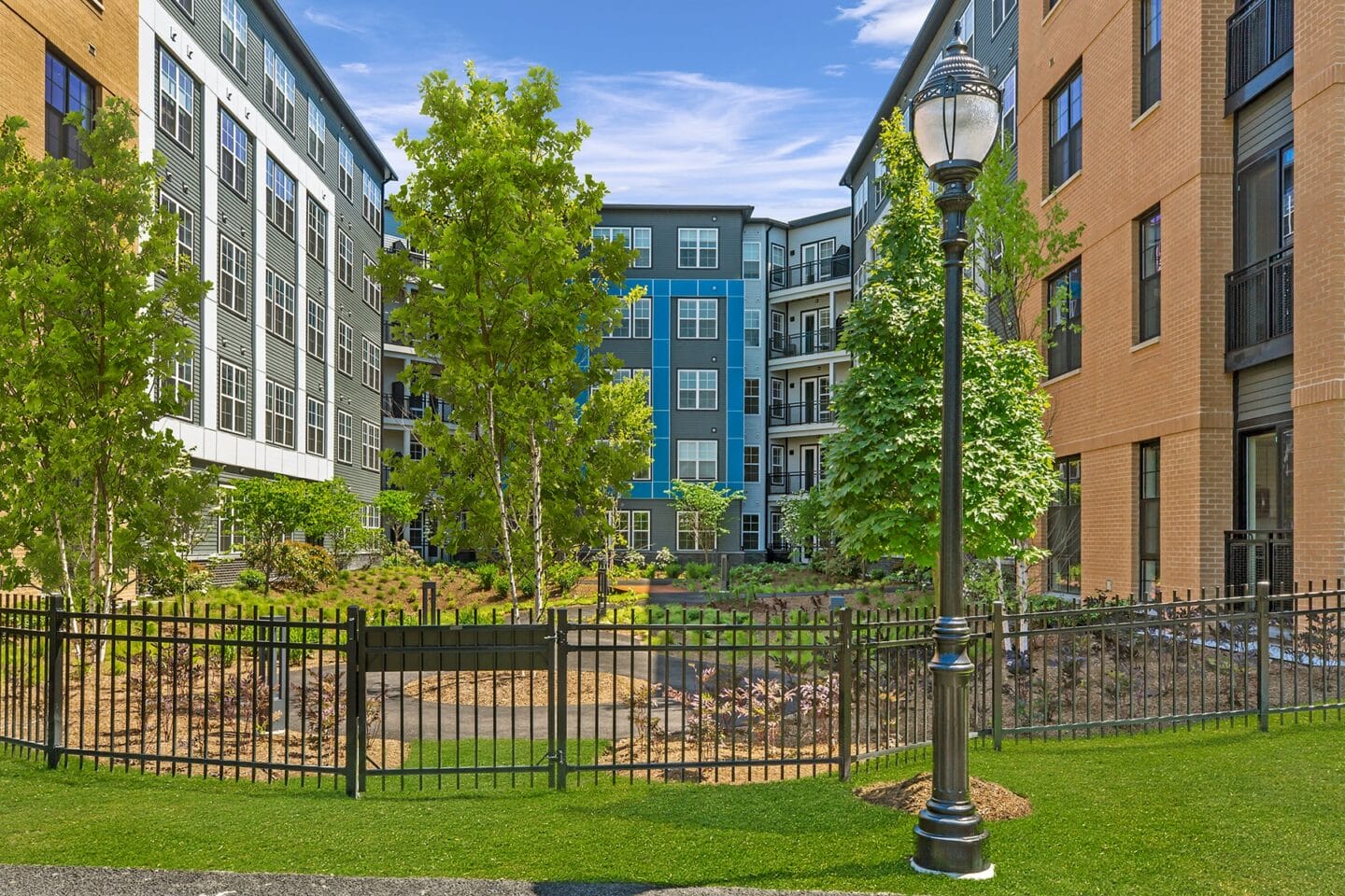 Community Garden Space at Edison on the Charles by Windsor, Waltham, Massachusetts