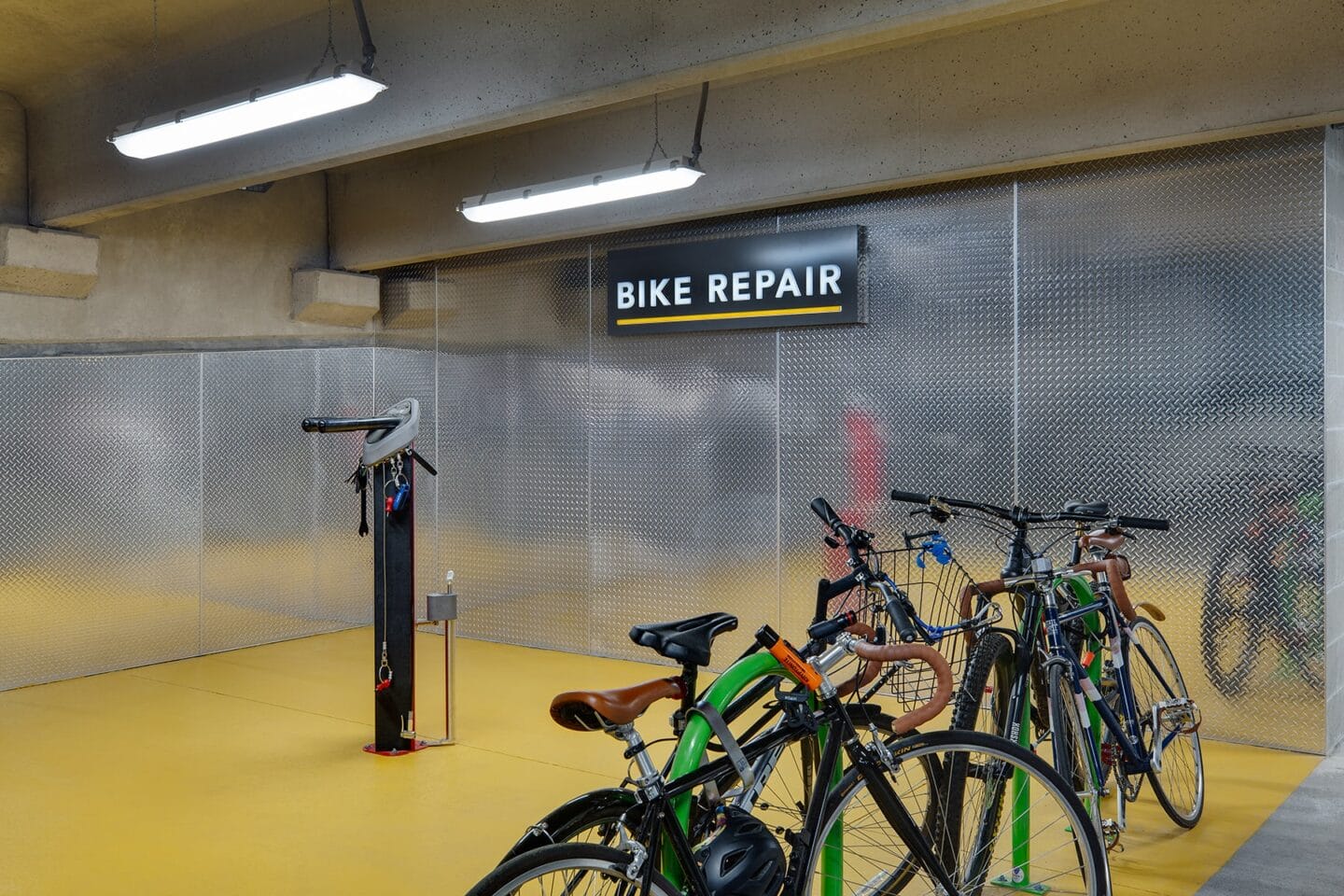 Bike Repair Station at Edison on the Charles by Windsor, Waltham, MA