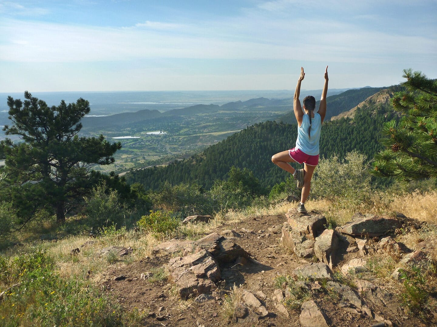 Enjoy Hiking and Yoga on Colorado Rocky Mountain at Windsor at Pinehurst, Lakewood, CO, 80235