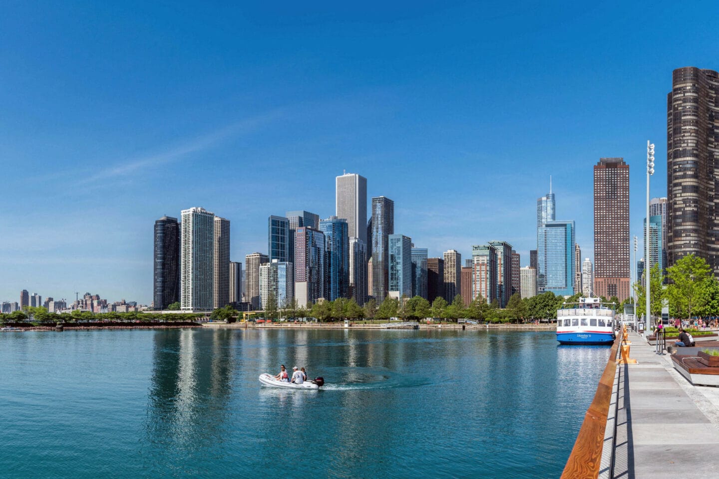 Take advantage of the Lakefront Trail right outside your door.