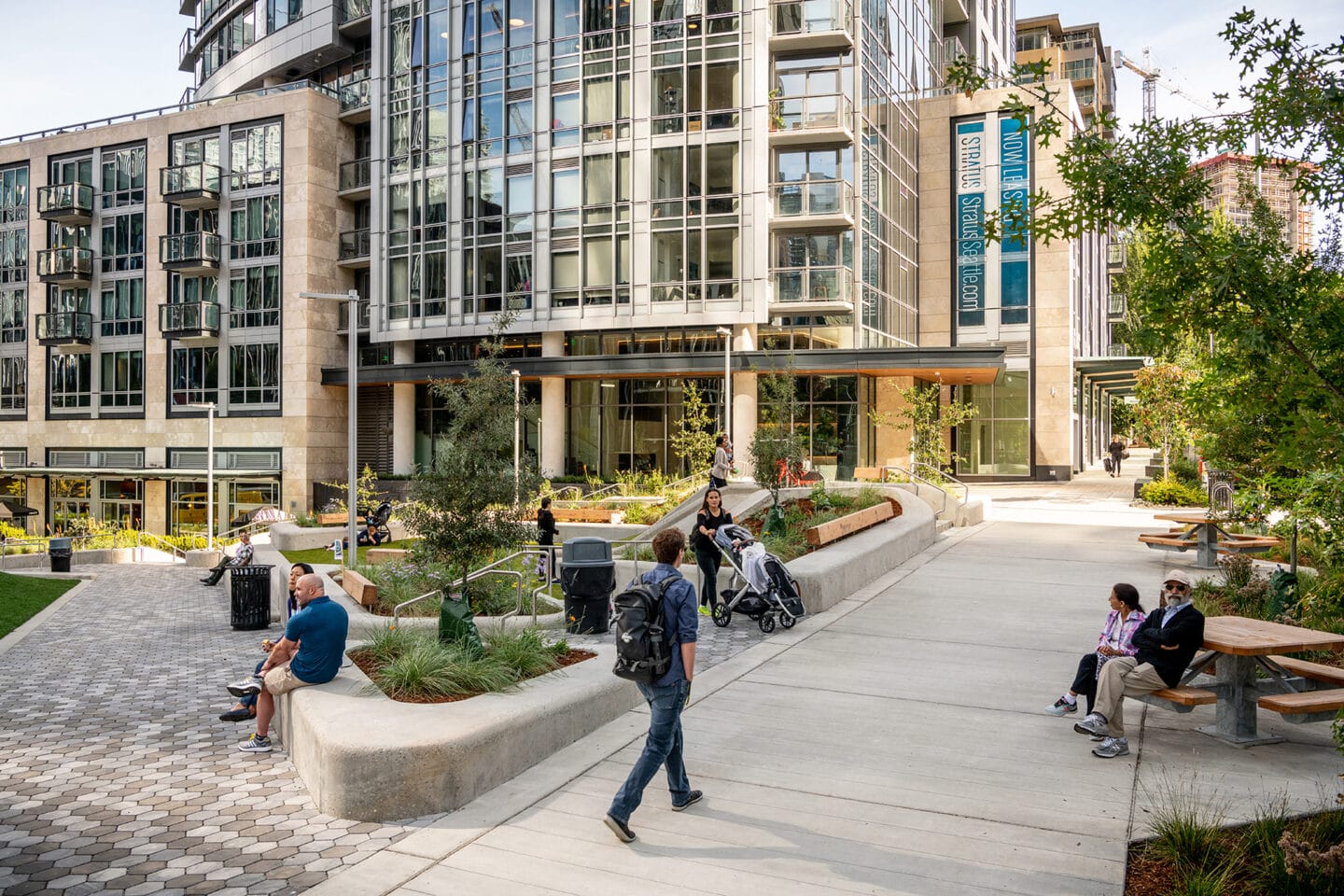 Public Park in front of Stratus at Stratus, 820 Lenora St., Seattle