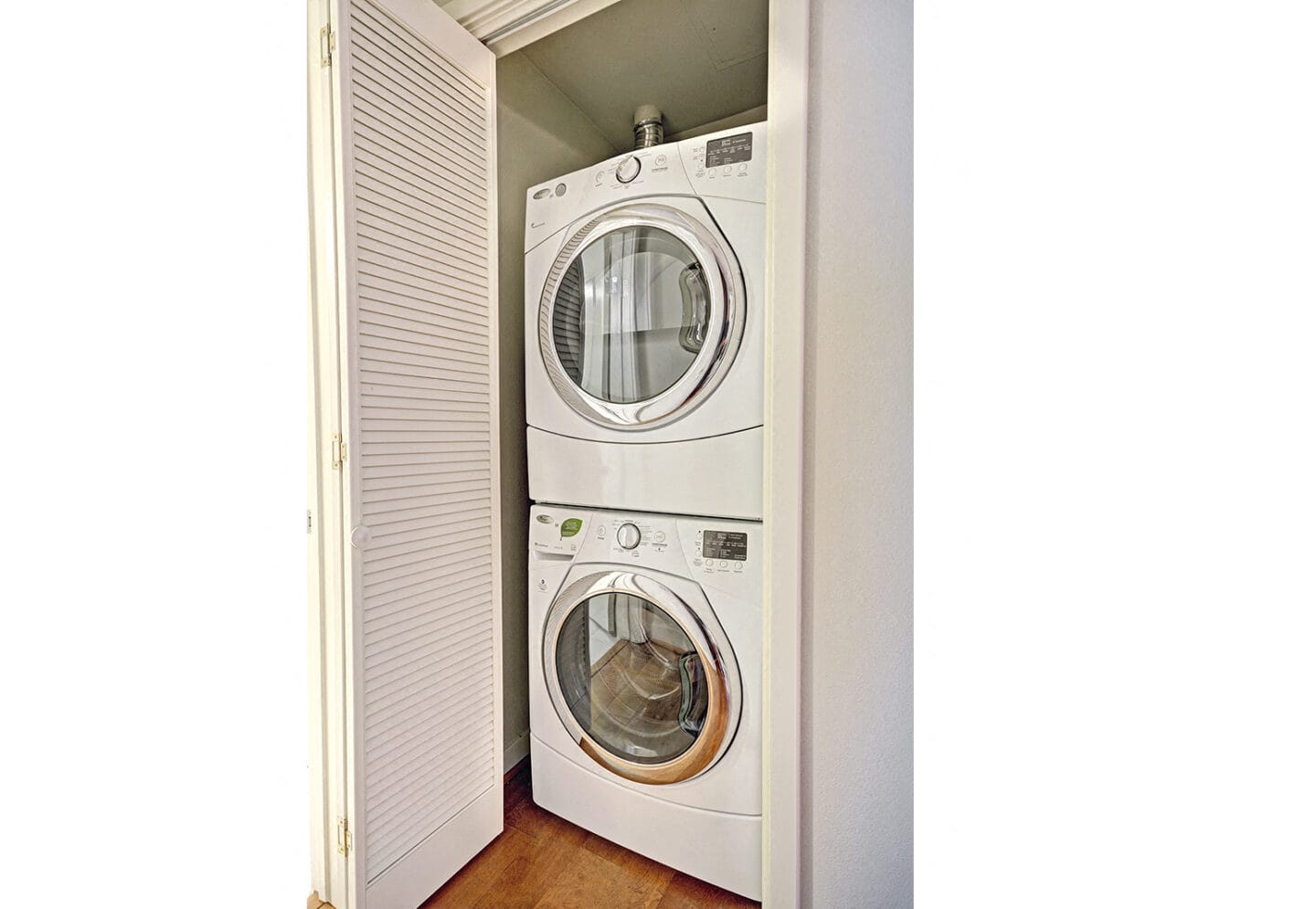 Full size stacked washer/dryer at 5550 Wilshire at Miracle Mile by Windsor, CA 90036