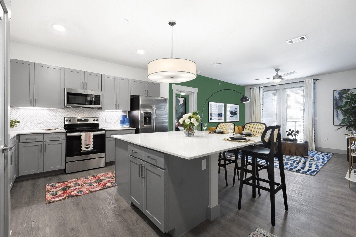 Our chef-inspired kitchens include designer finishes and stainless steel appliances at Yaupon by Windsor, Austin, Texas