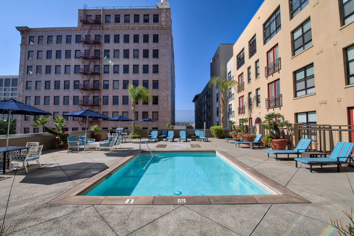 Heated Swimming Pool at Terraces at Paseo Colorado, 375 E. Green Street, Pasadena