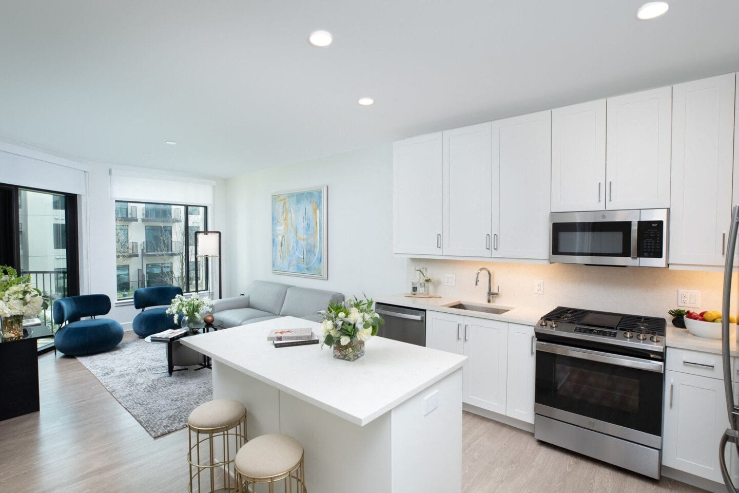 Kitchen interior at The Sterling, Houston, TX 77019