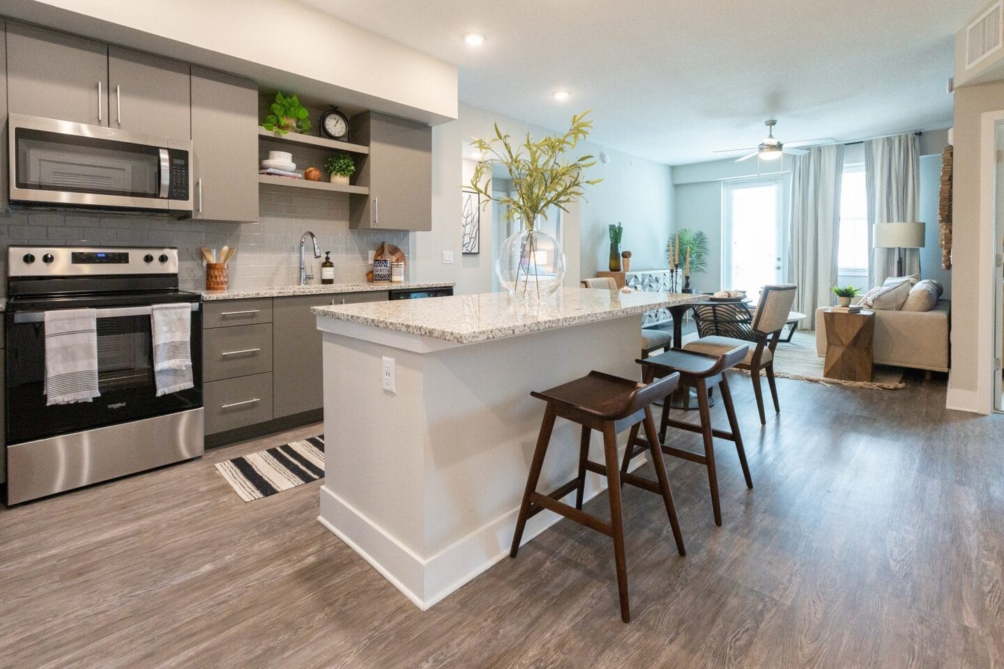 Modern kitchen at Windsor 335, Plantation, FL