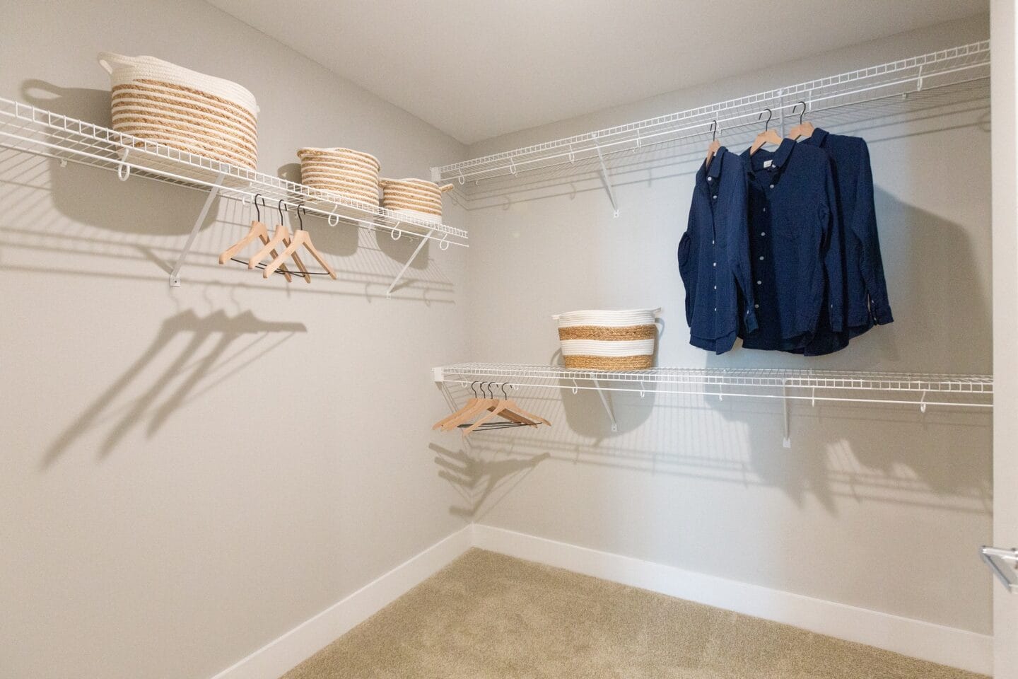 Built in closet shelving at Windsor 335, Plantation, FL