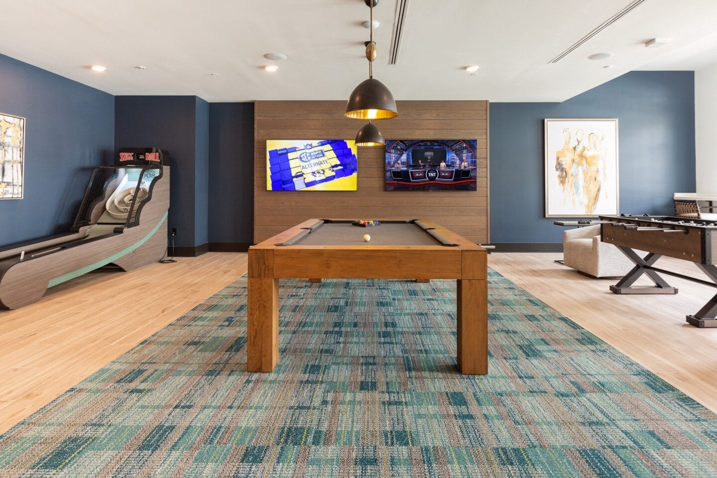 Game room at Windsor 335, Plantation, Florida