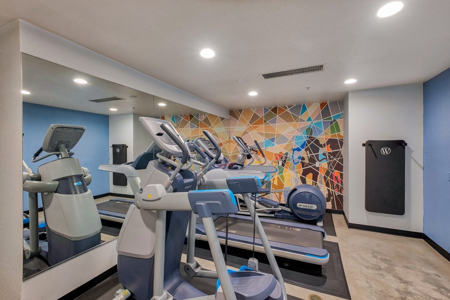 Cardio machines at Terraces at Paseo Colorado