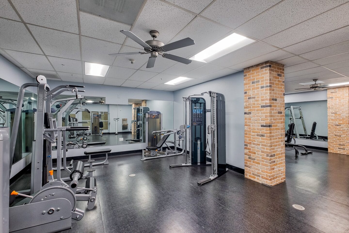 Weight room at Terraces at Paseo Colorado