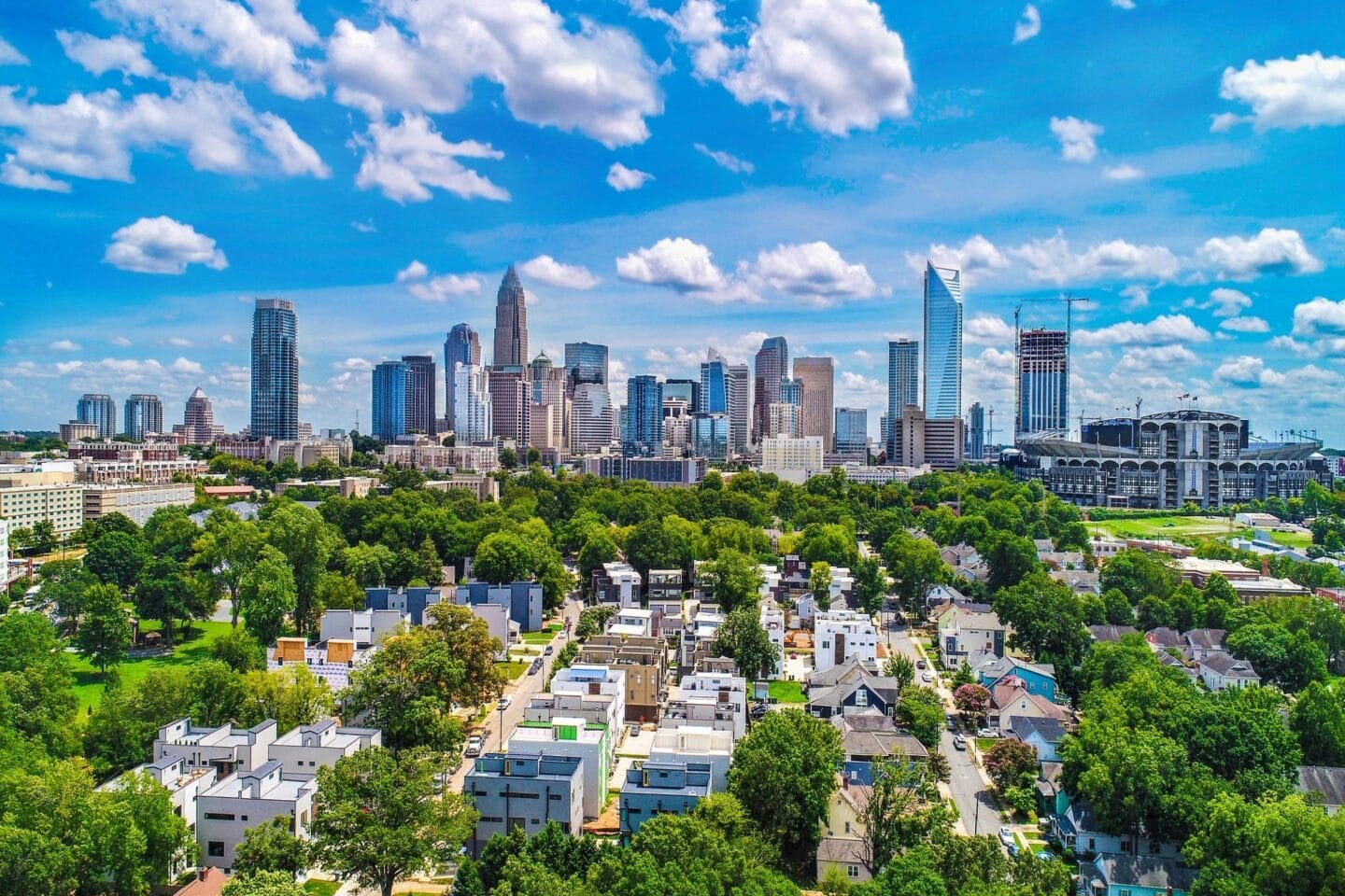 Skyline Aerial view at Windsor Addison Park, Charlotte, NC, 28269