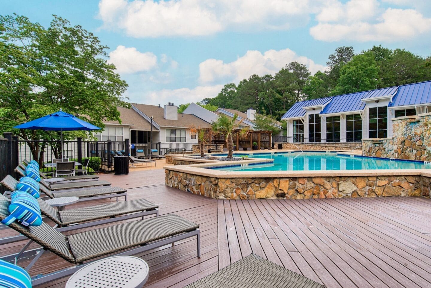 Pool with seating at Windsor Peachtree Corners