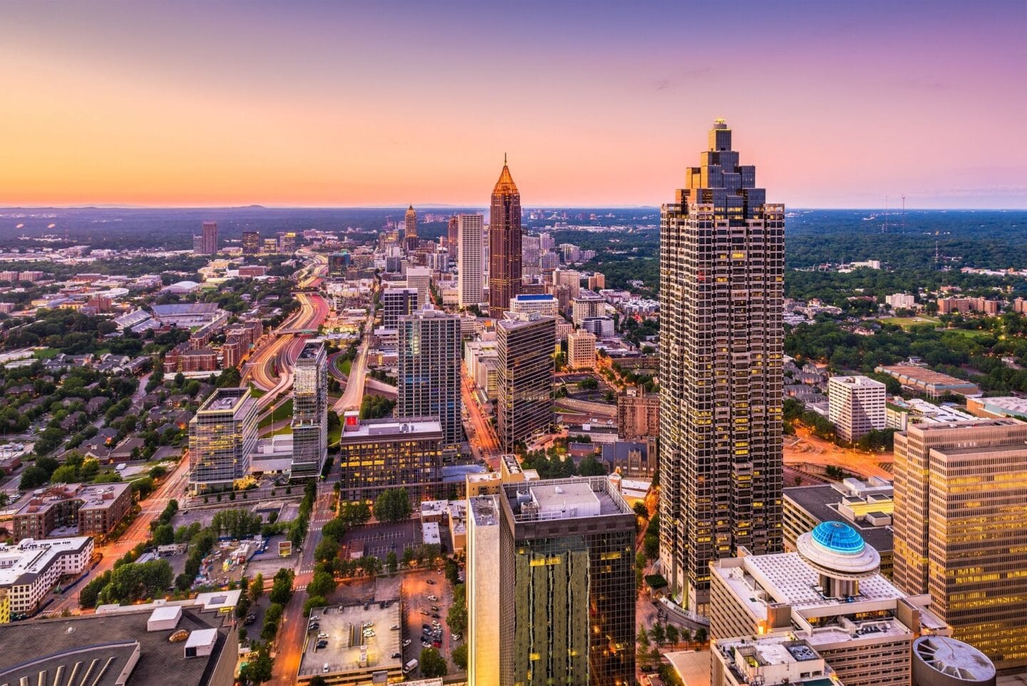 Downtown Atlanta at Windsor Peachtree Corners, Georgia